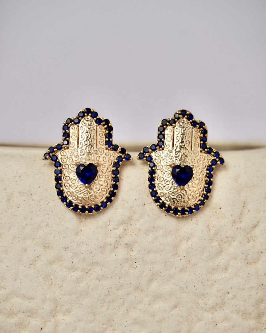 Shield Your Heart Studs