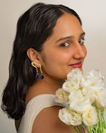 Load image into Gallery viewer, Indigo drop earrings
