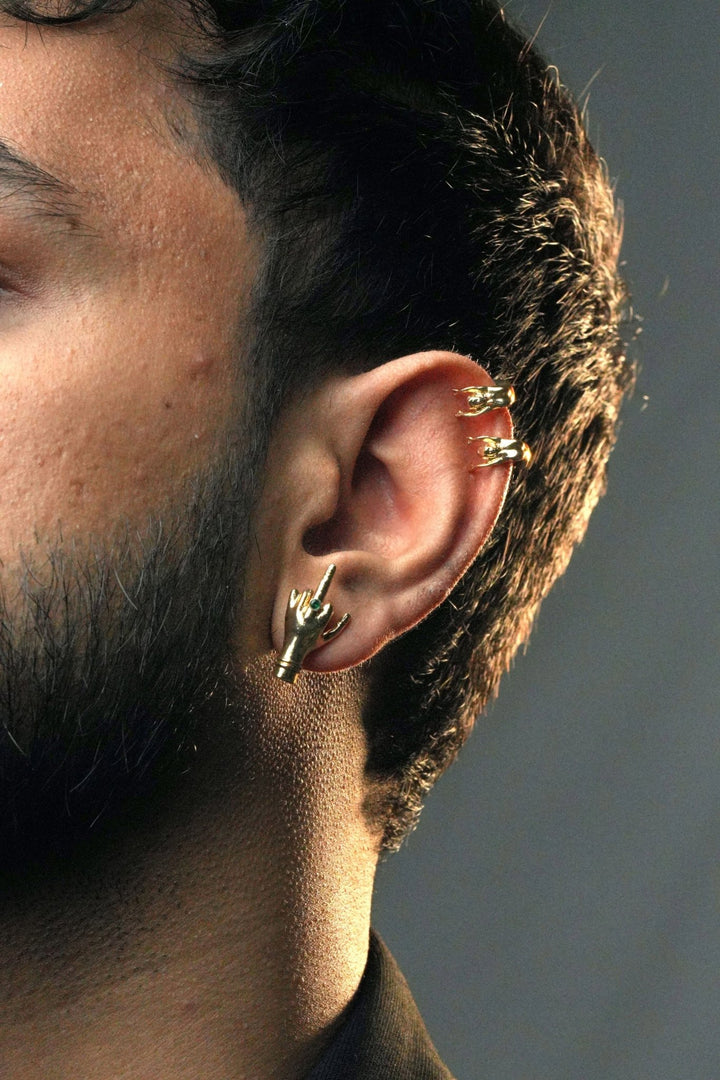Hang in there ear cuffs